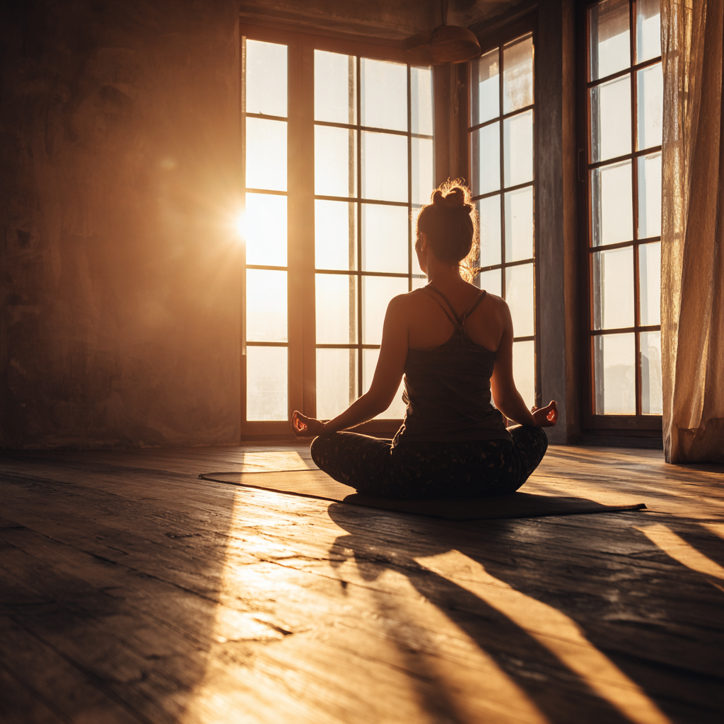 Йога при світлі сонця